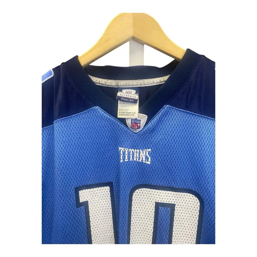 Vince Young Tennessee Titans Reebok #10 NFL Equipment Youth XL